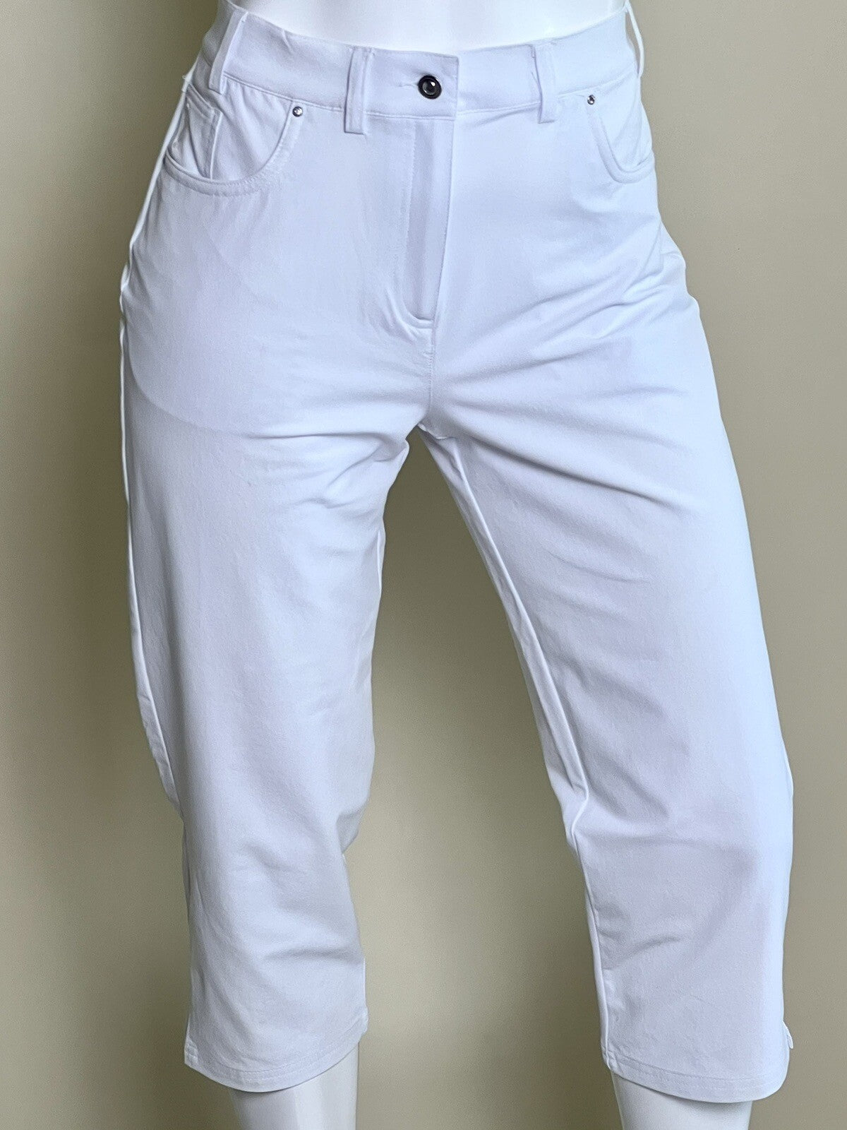 GlenMuir Women’s Golf Capris Pants White Sz 12
