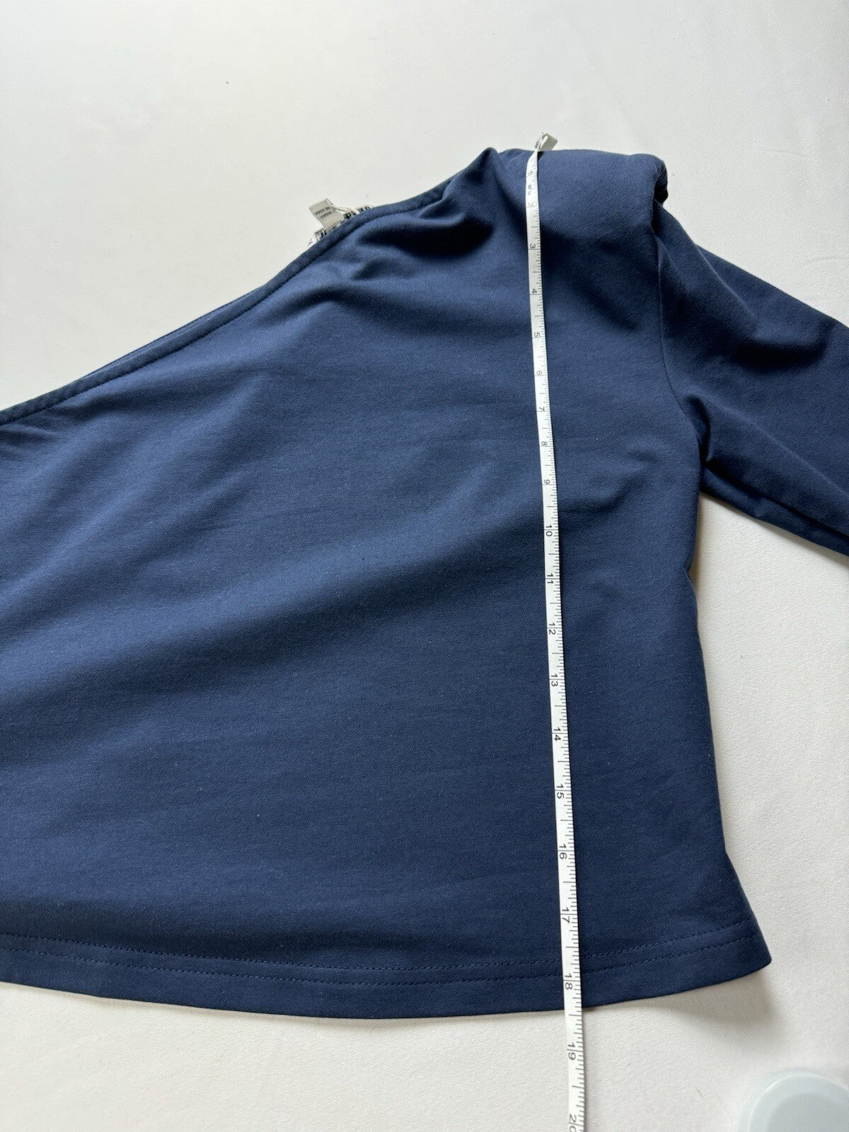 $118 Walter Baker Women’s One Shoulder Long Sleeve Navy Sz S (B.108)