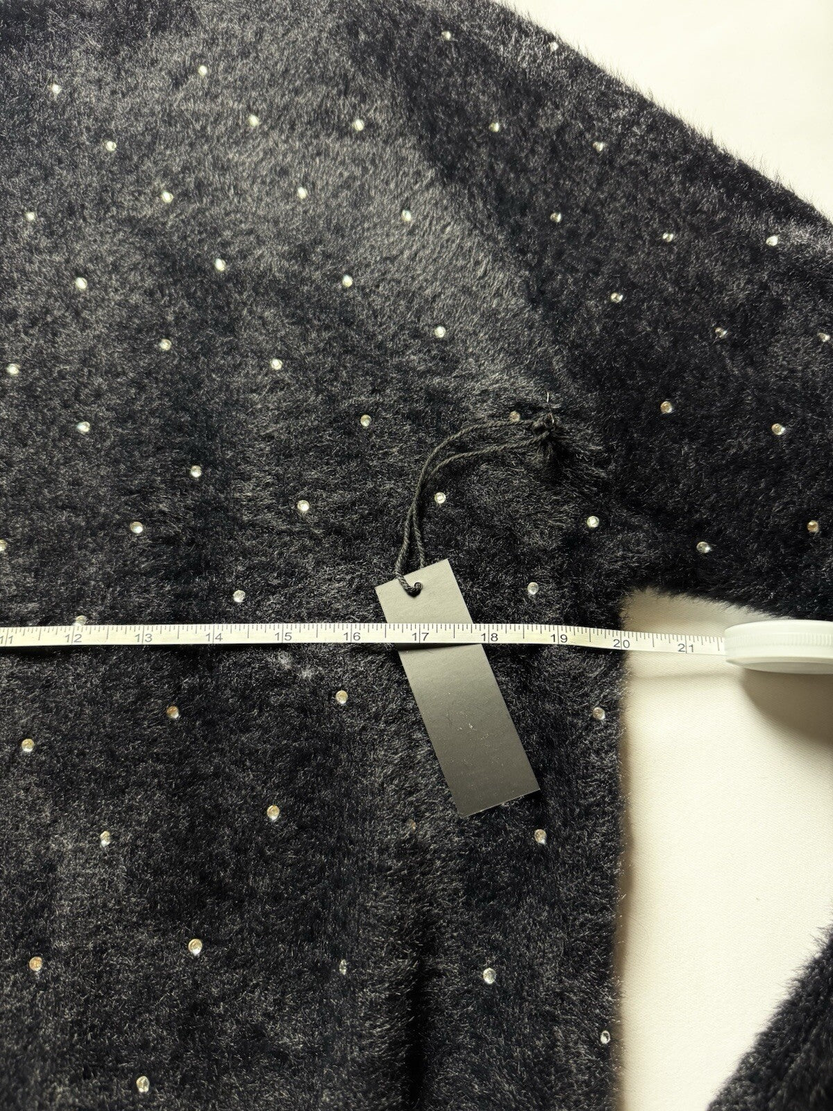 Alice Blue Women's Black Rhinestone Sweater Size L. (B.110)