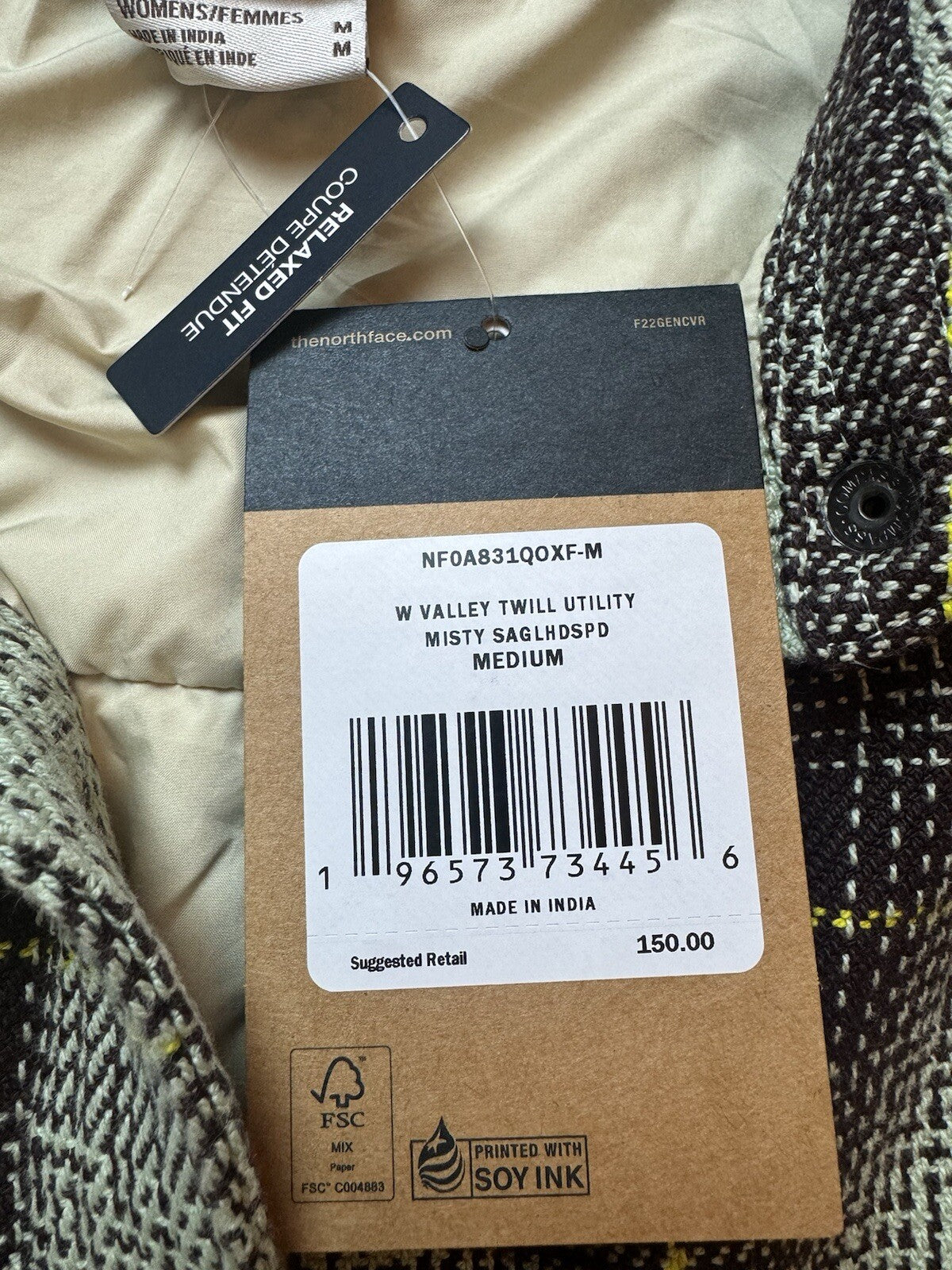 $150 The North Face Women's Valley Twill Utility Shacket Size M  (B.115)