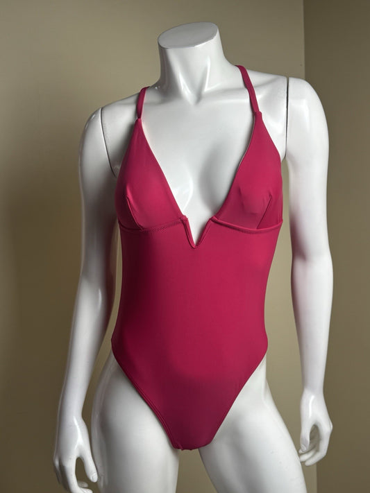 CUPSHE Women's Fuchsia 1Pc Bikini Size M    (B.174)