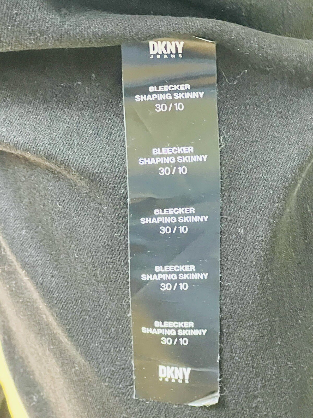 $79 DKNY Women's SIZE 30/10 Hi Rise Black Pants Stretch