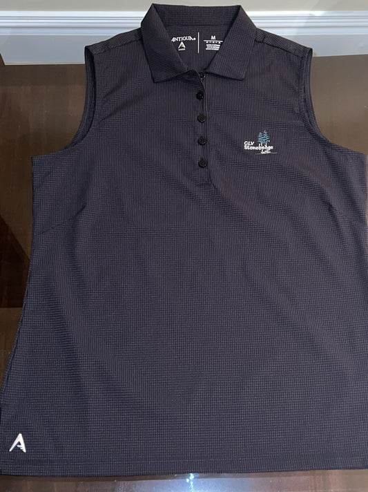 Antigua Women's Golf Shirt Black Size M (B.16)