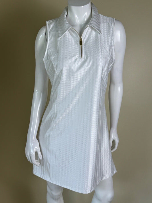 Fia Green California Sports Dress Women’s SZ L White Golf Tennis. (74)