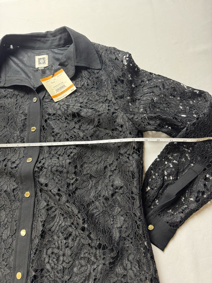 $89 Anne Klein Women’s Lace Long Sleeve Shirt Sz S.   (B.141)