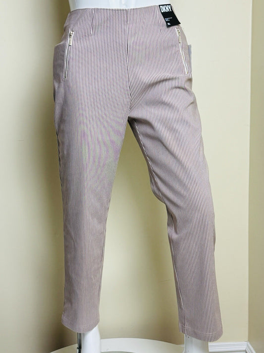 $89 DKNY Women's Striped Pants Sz XL  (B.91)