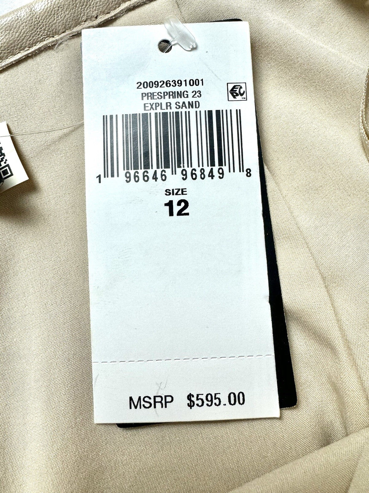 $595 Lauren Ralph Lauren Women’s Fringes 100% Lamb Leather Skirt Sz 12   (B.118)