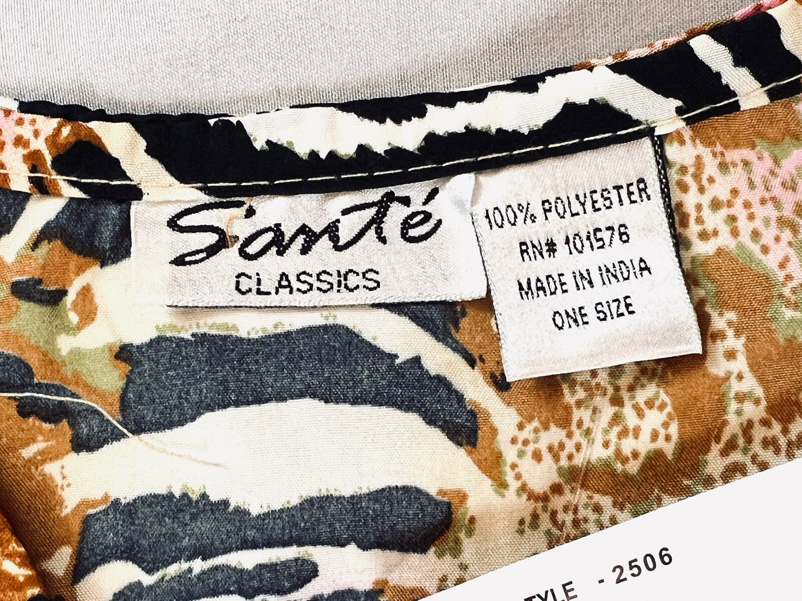 Sante Mumu Cheetah Zebra Kimono Sz S