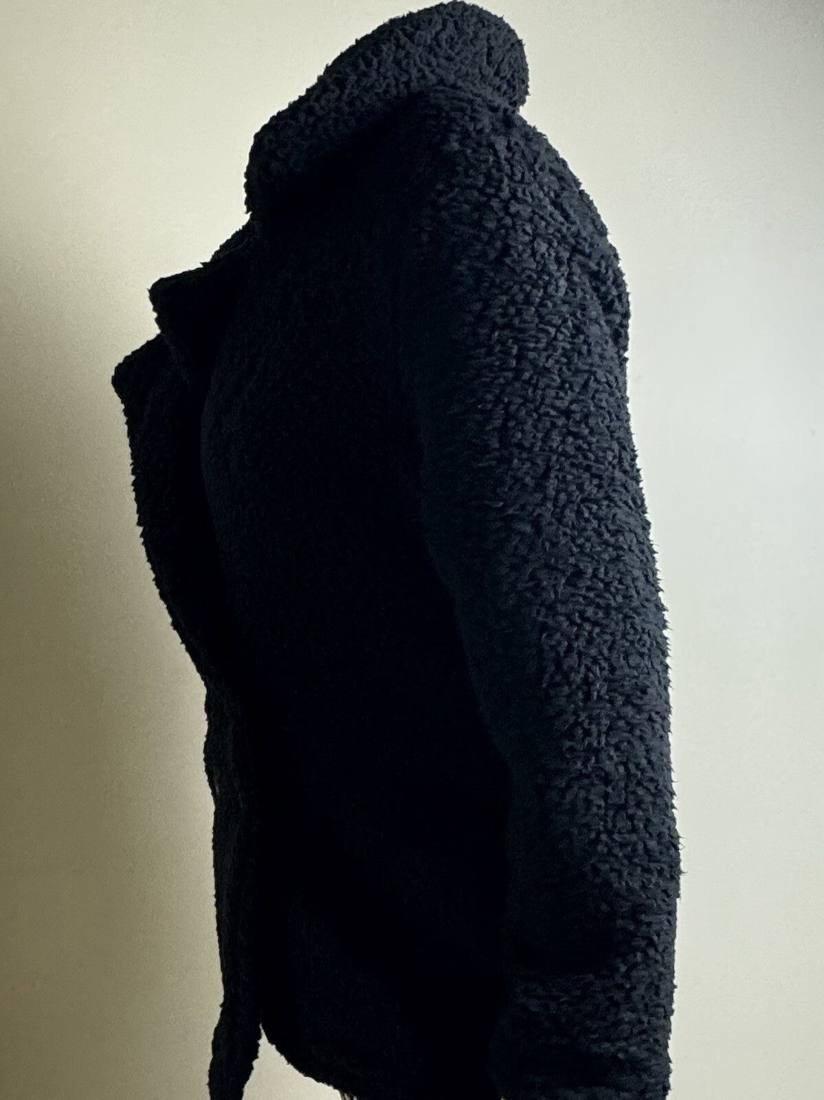 PRETTY GARDEN Terry Bear Jacket Women’s Black Sz M.  (B.98)