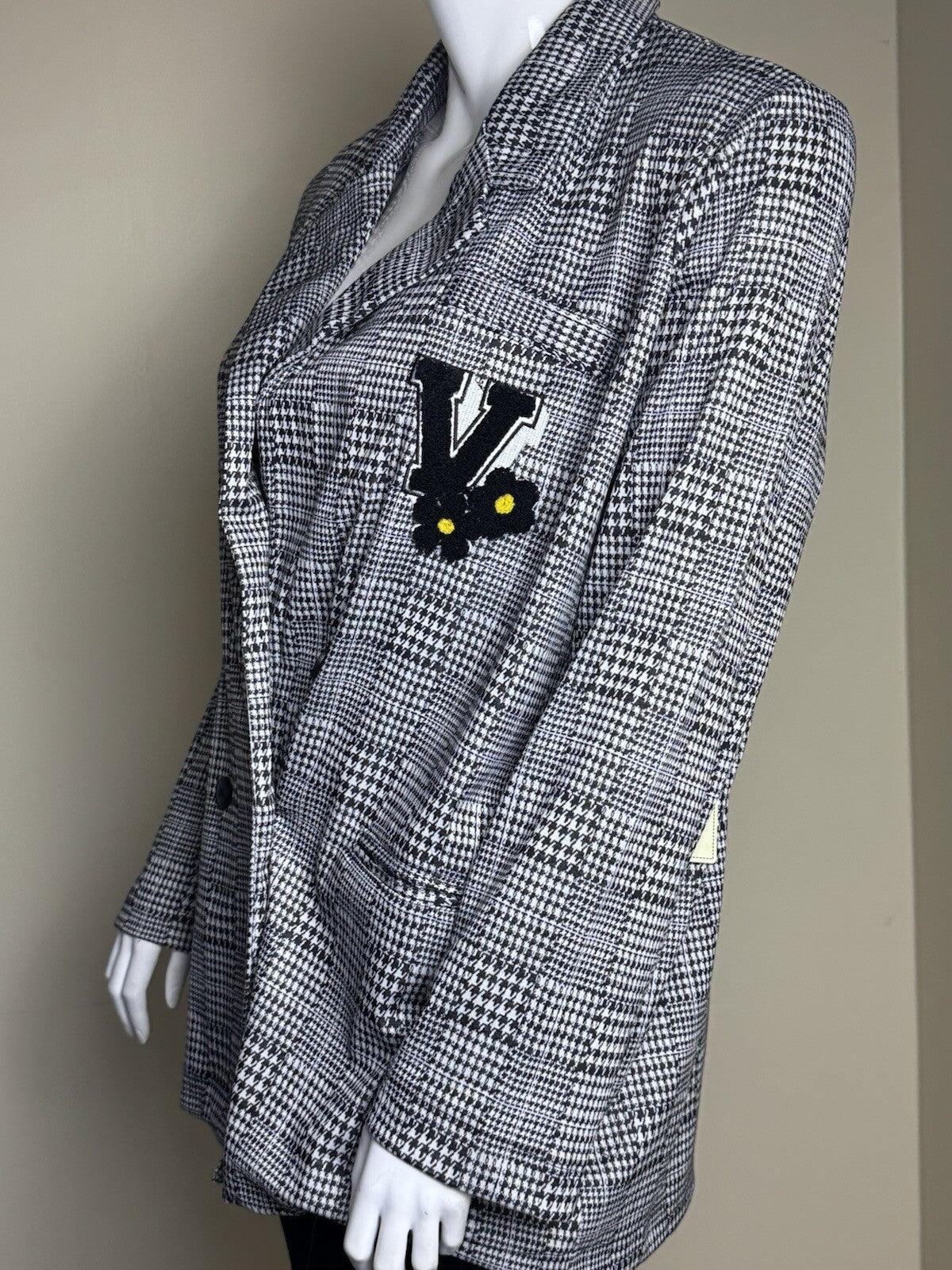 Stella Tweed Women’s Black White blazer Jacket Sz 3X  (B.133)