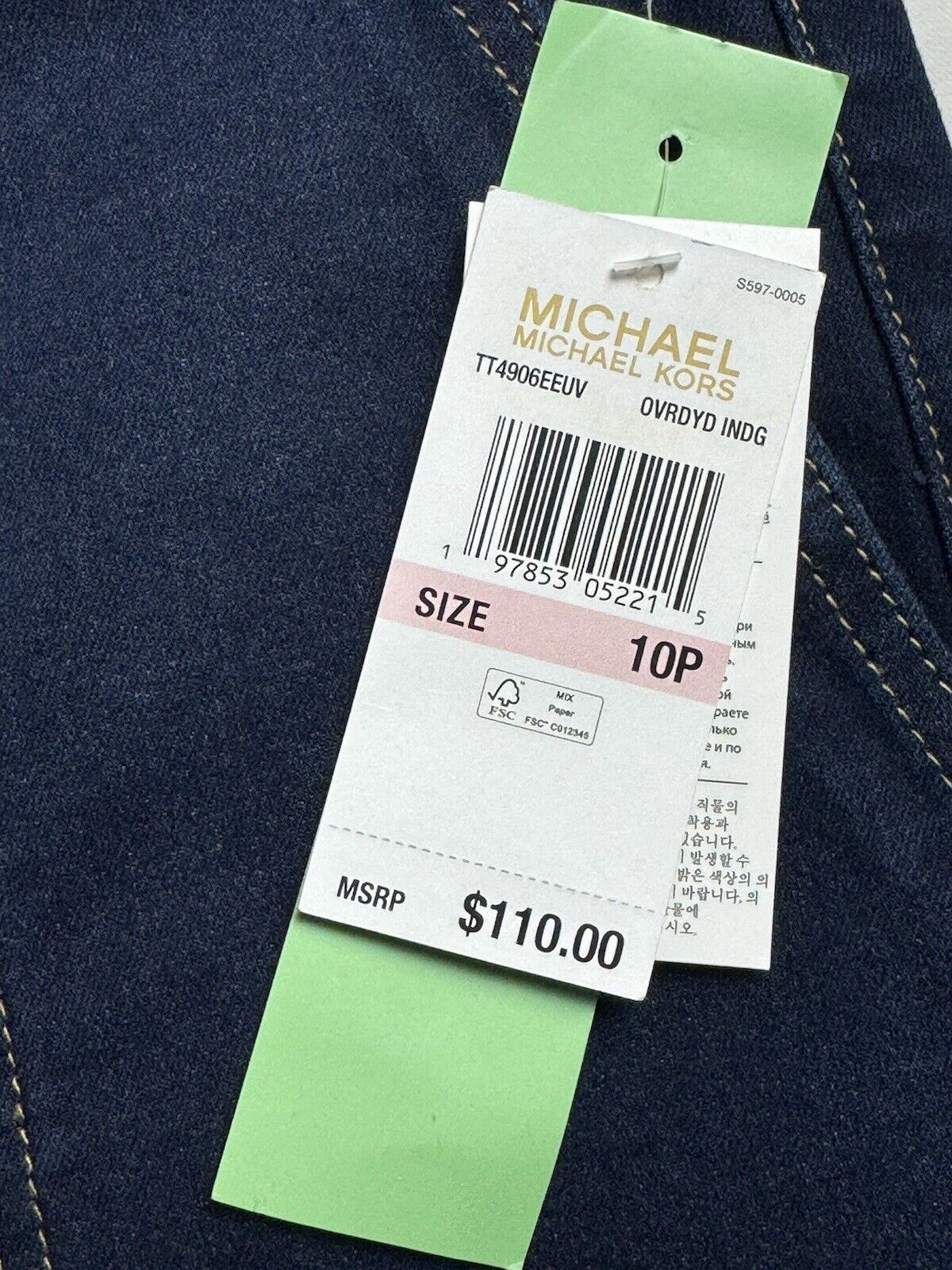 $110 Michael Kors Women’s Blue Jeans. Sz 10P (B.89)