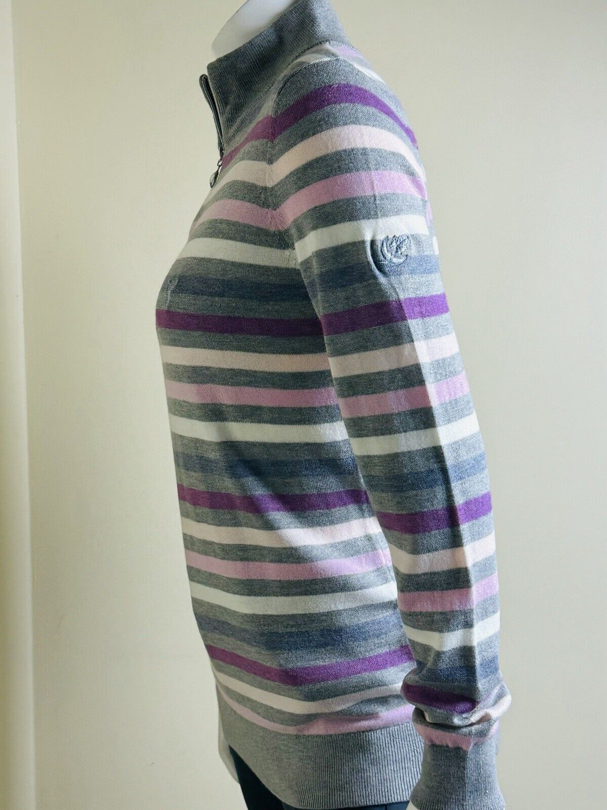 GOLFINO Women's Golf Sweater Striped Size 10