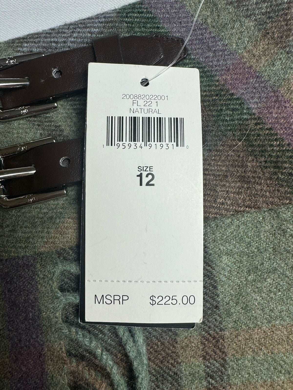 $225 Lauren Ralph Lauren Women’s Plaid Skirt Sz 12.    (B.101)