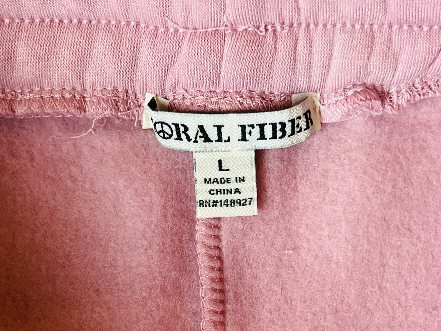Moral Fiber Women’s Pink Fleece Short Sz L