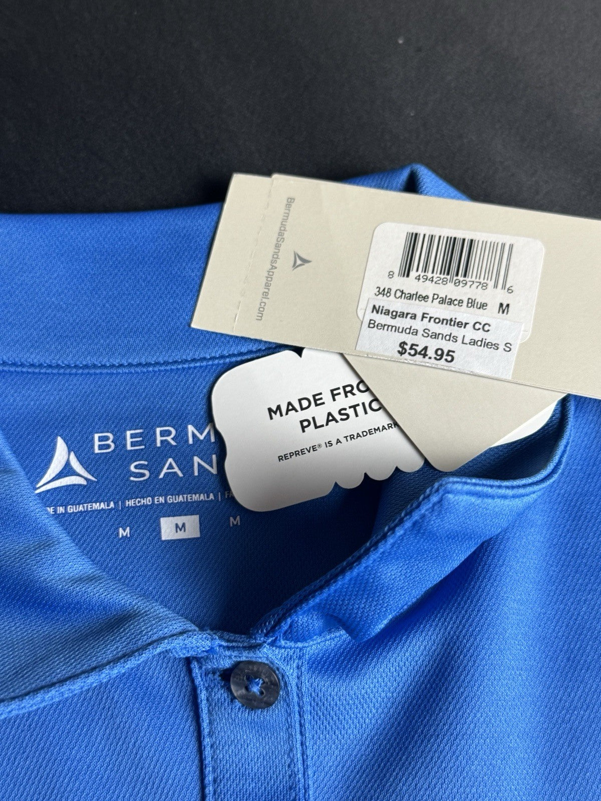 $54 Bermuda Sands Women's Golf Polo Shirt Sz M     (B.181)