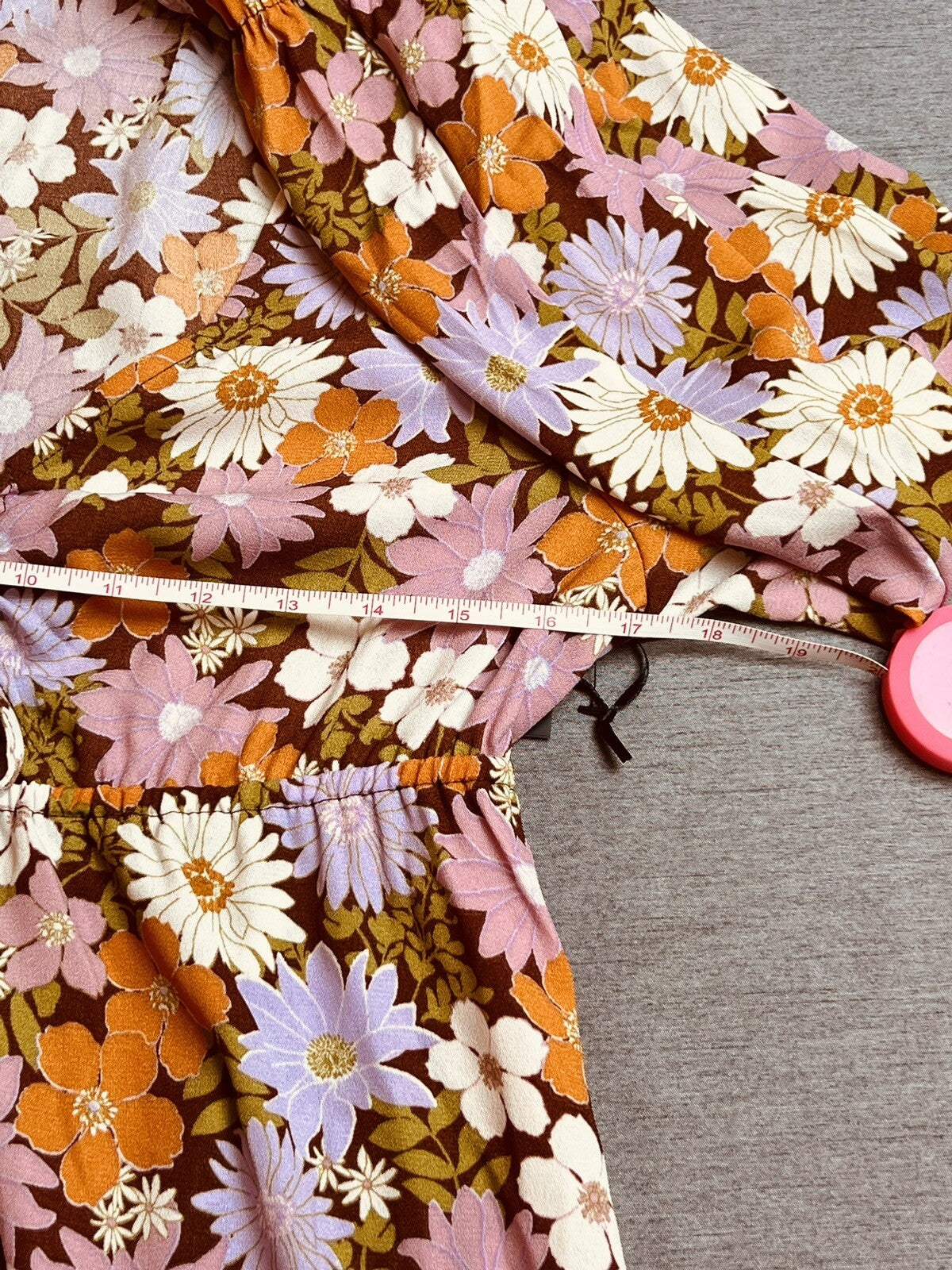 3rd + Malt Women’s Floral Dress long sleeves Multicolor Sz L