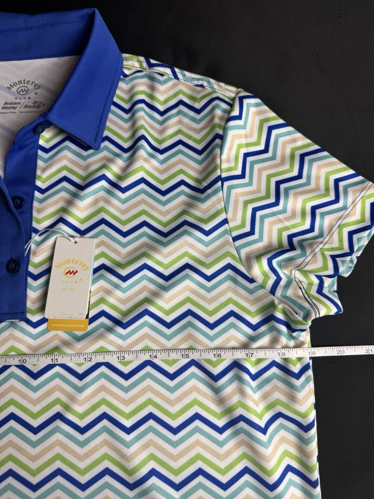 Monterey Club Women's Golf Shirt Short Sleeve Sz M      (B.175)