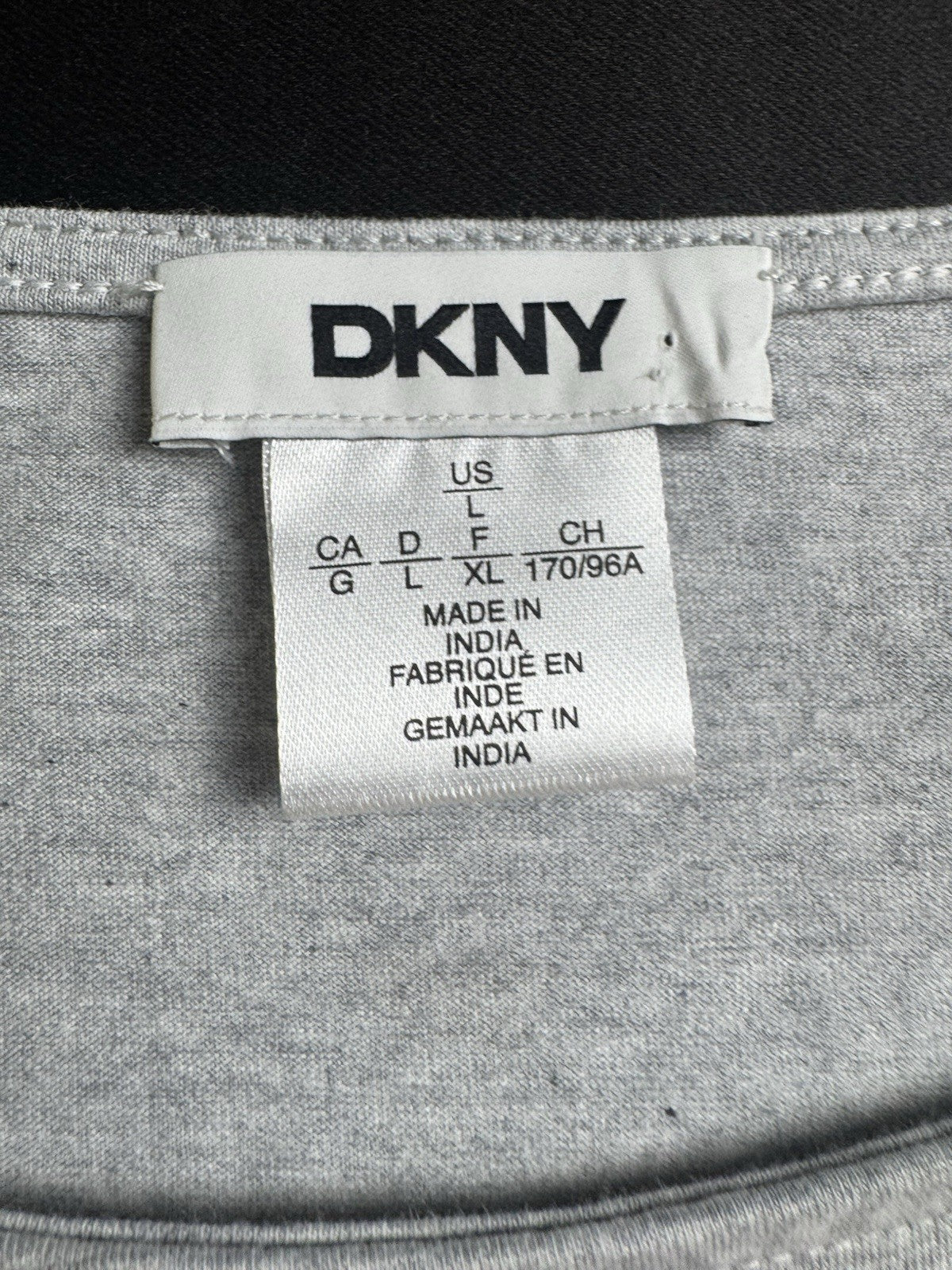 $109 DKNY Women’s Gray Dress Sz L    (B.032)