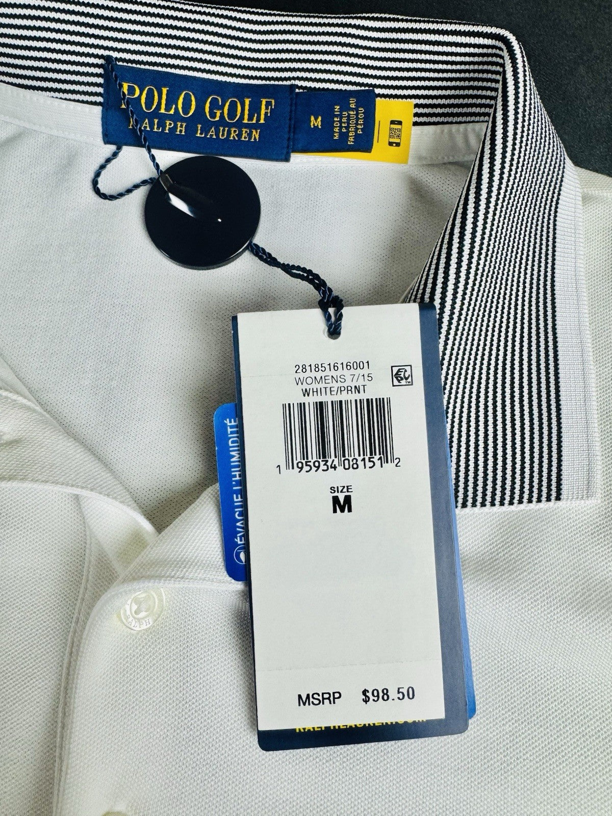 $98 Polo Ralph Lauren Women’s Golf Shirt Size M.  (B.184)