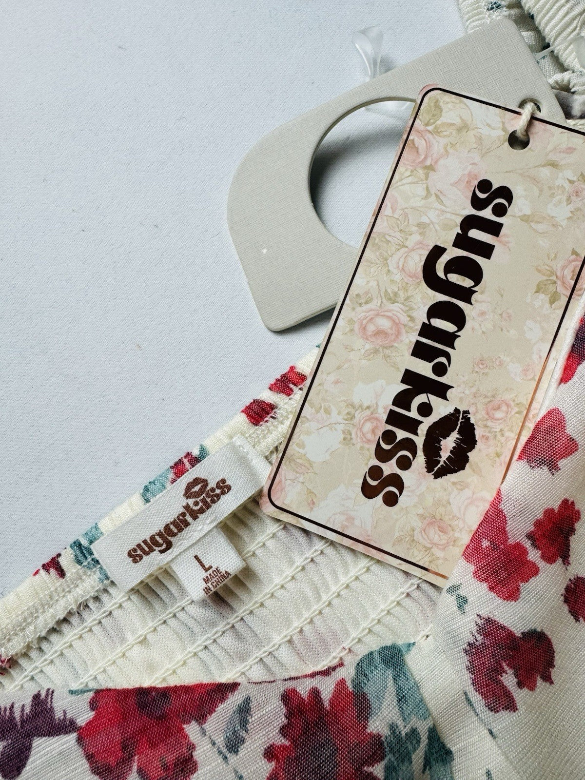 SUGARKiSS Women’s Floral Dress Sz L.  (B.05)