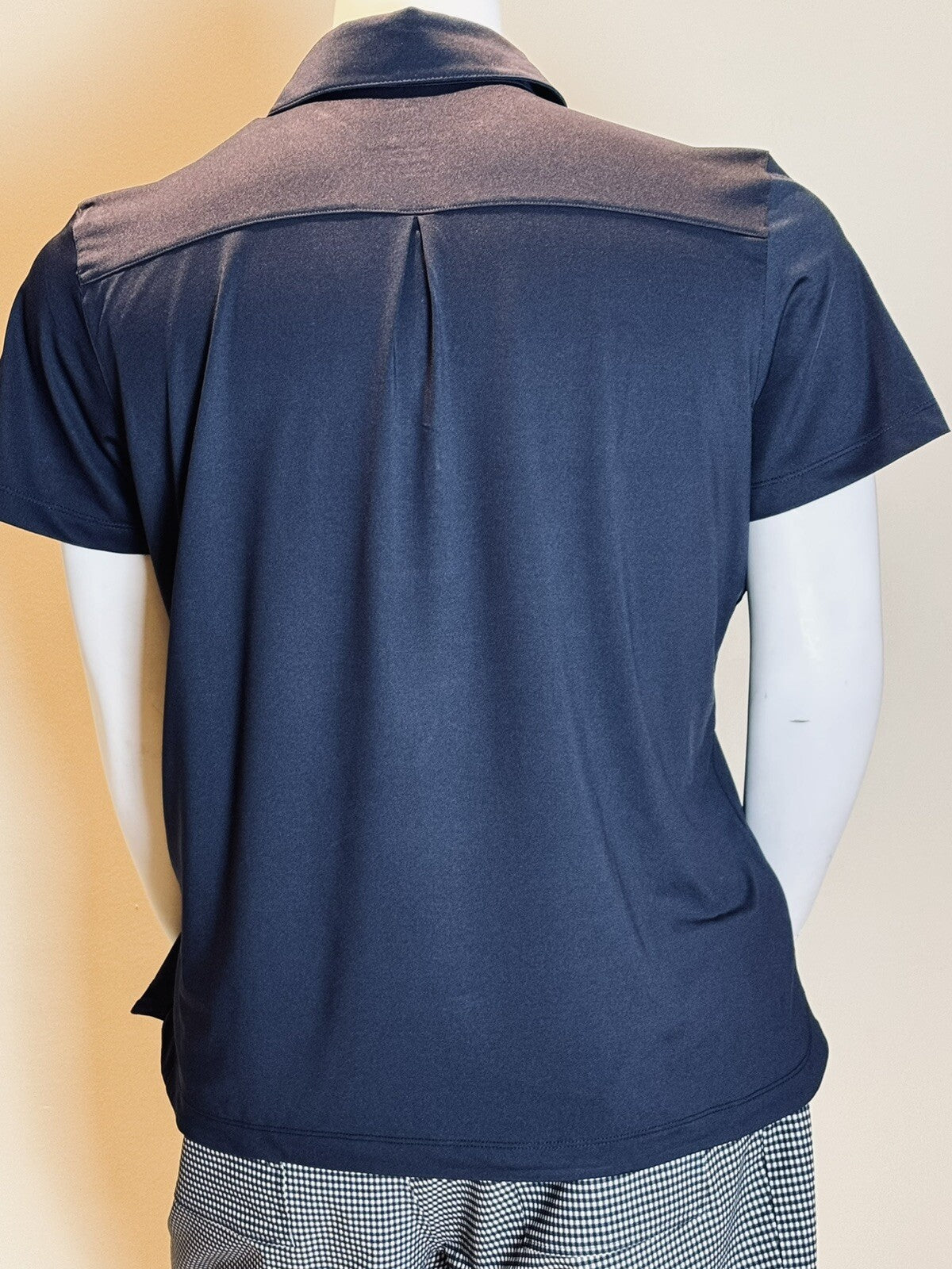 Kate Lord Women’s Size 2XL Short Sleeve Polo Golf Shirt Navy.   (B.53)