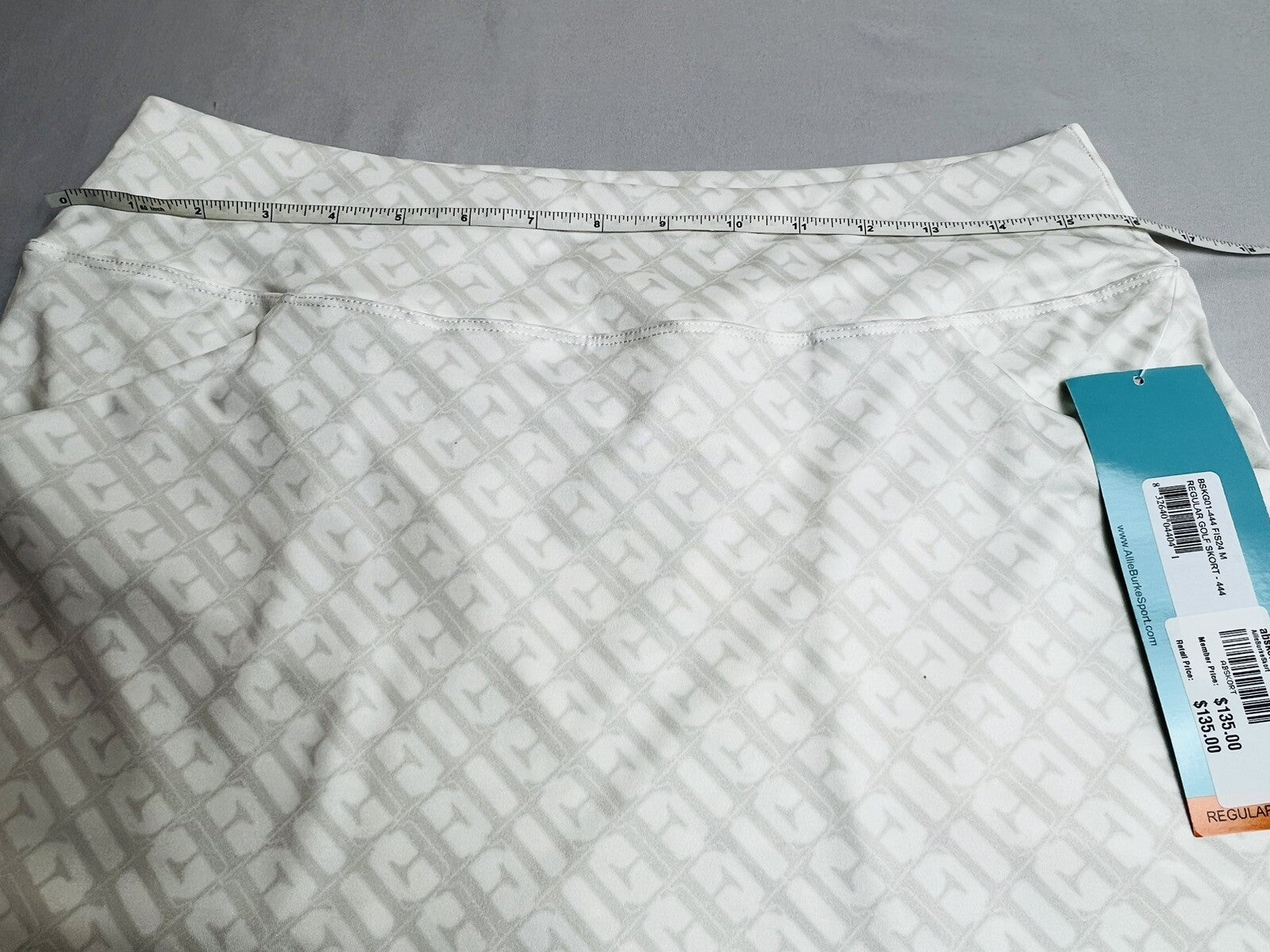 Allie Burke Women's Golf,Tennis Skirts Skort Sz M White Gray