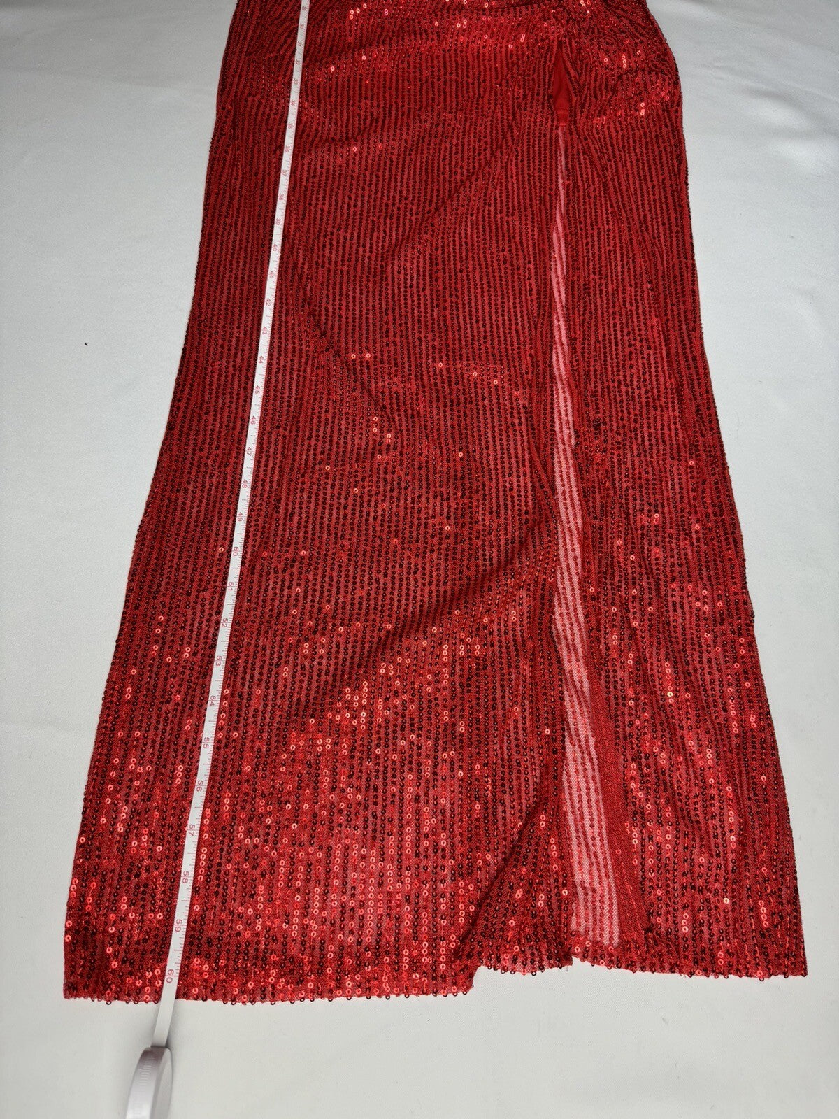 Women’s Red Sequin Dress Sz XL.   (71)