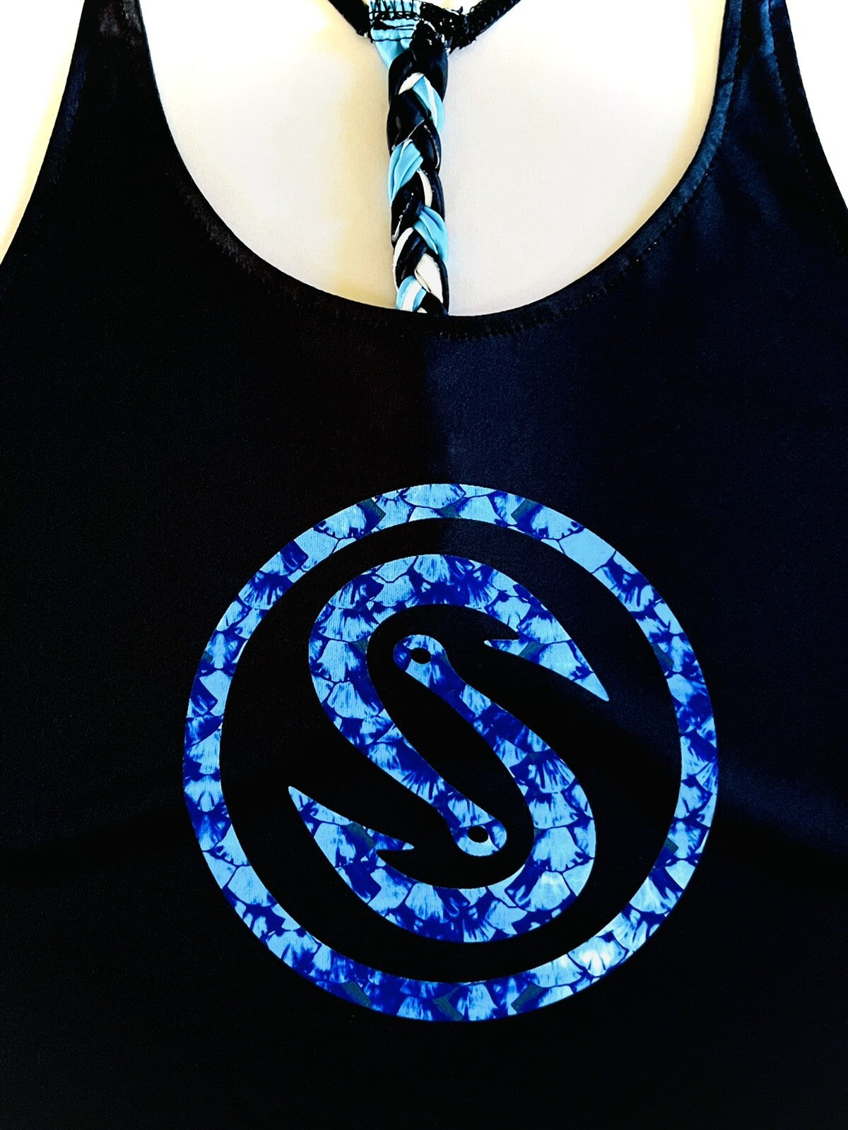 Scales Women’s Black Tank Top SZ S (B.16)