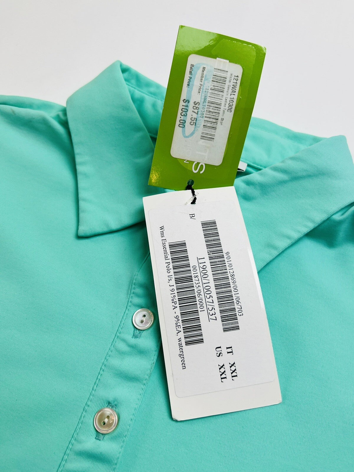 Walter Genuin Women's Green Sweatshirt Golf  Top Sz 2XL