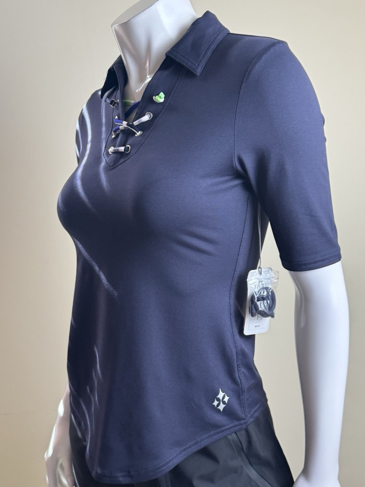 JOFIT WOMEN'S GOLF Lace Up SHIRT Sz 2XS        (B.184)