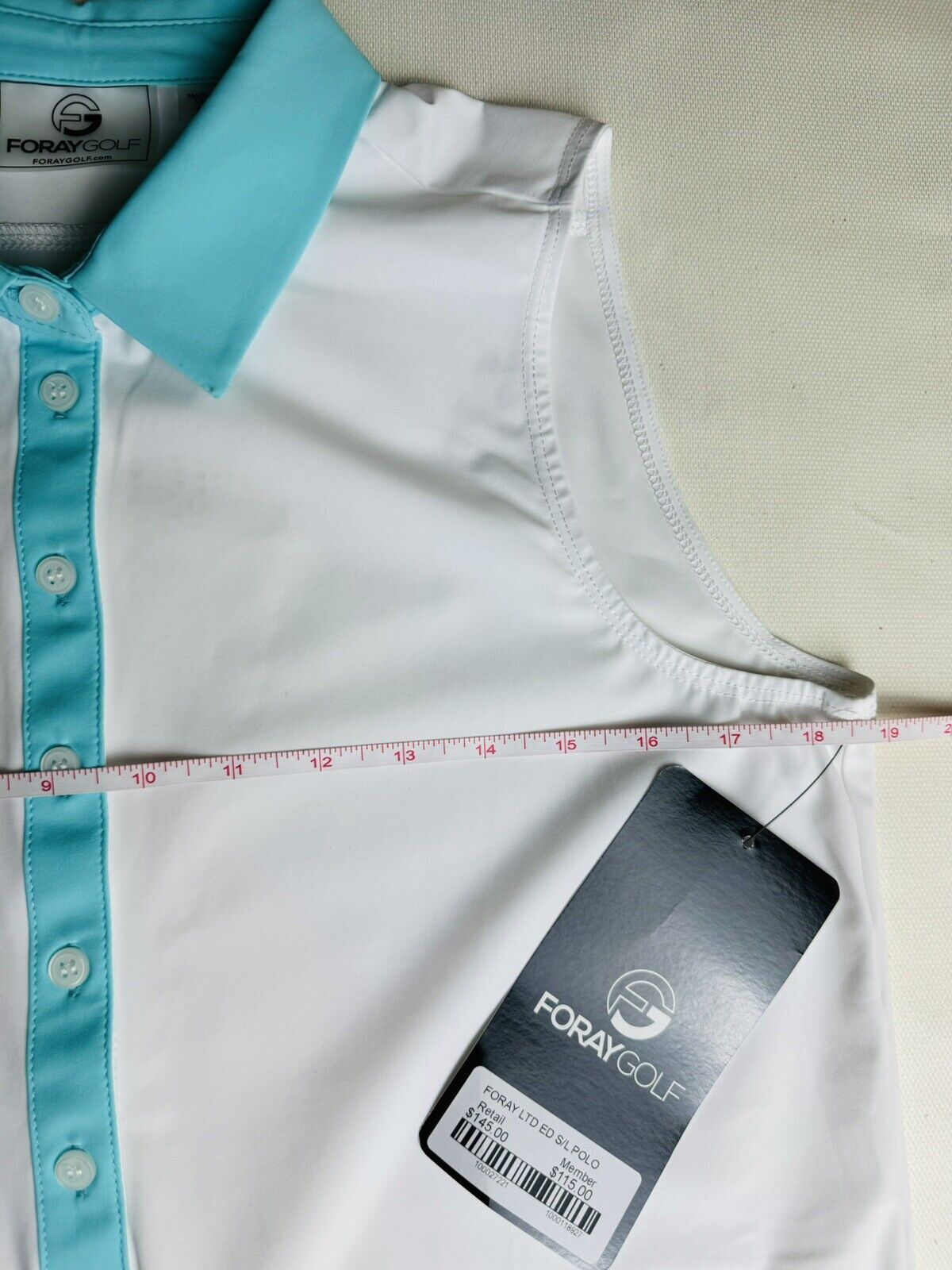 Foray Golf Womens Size M Sleeveless Golf Polo Shirt. (02)