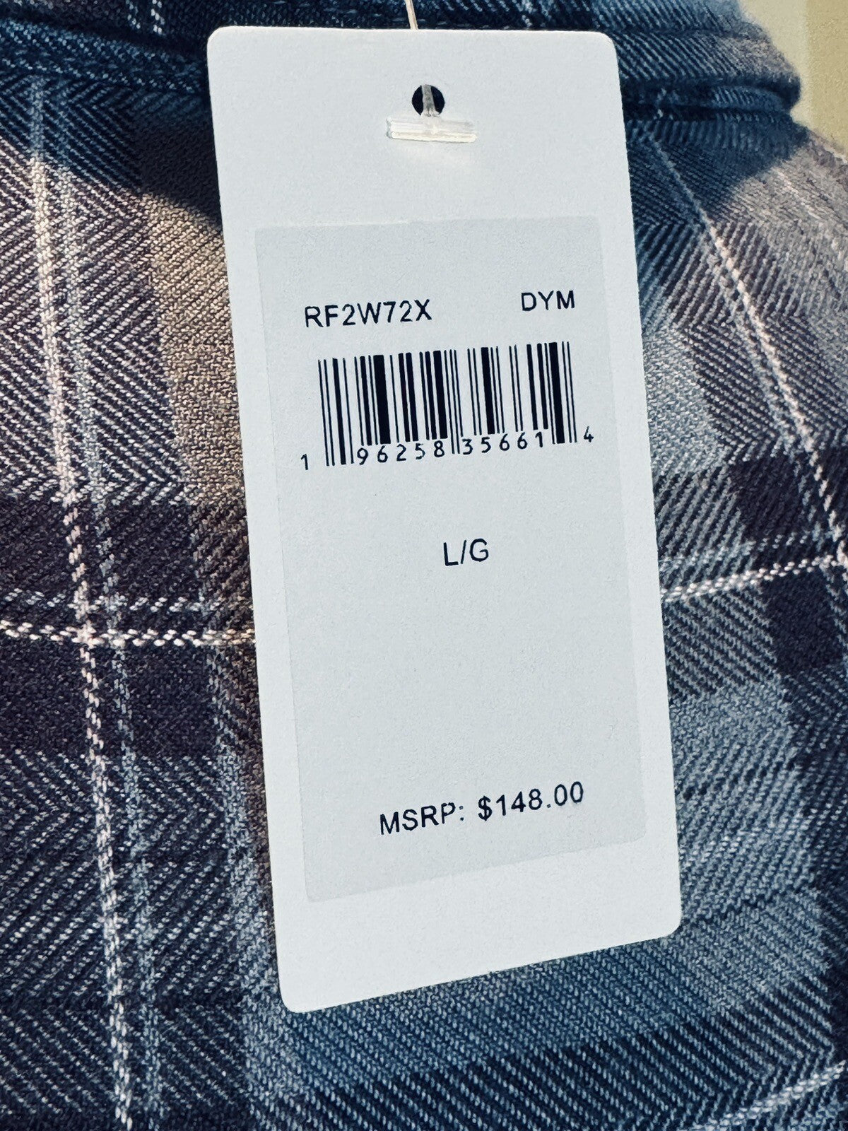 SPLENDID Women's Top Plaid Long-Sleeve Button Shirt Size L. (65)