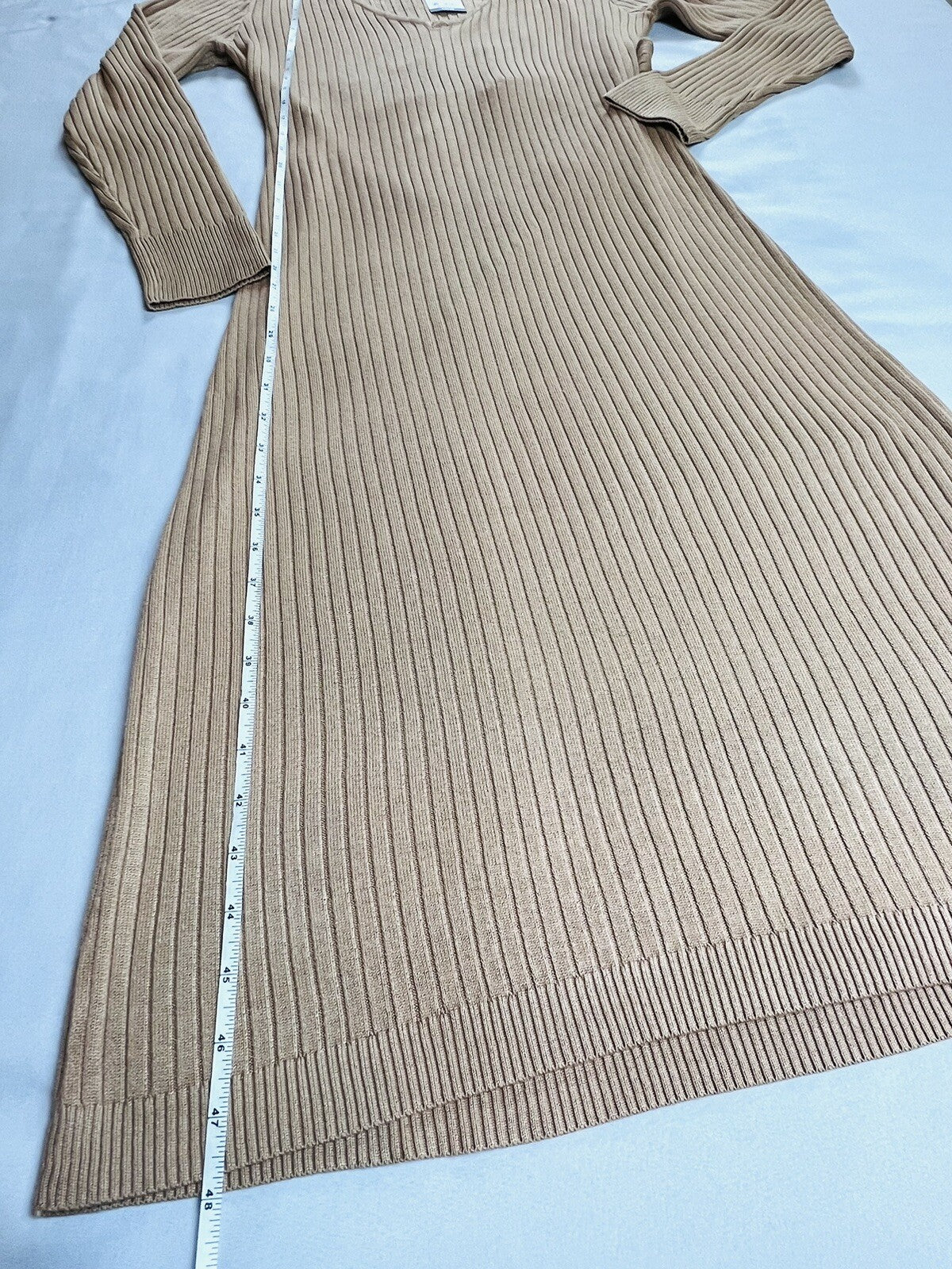 WOMEN'S SOFIA JEAN BY SOFIA VERGARA BACK TWIST SWEATER DRESS Sz XL Brown