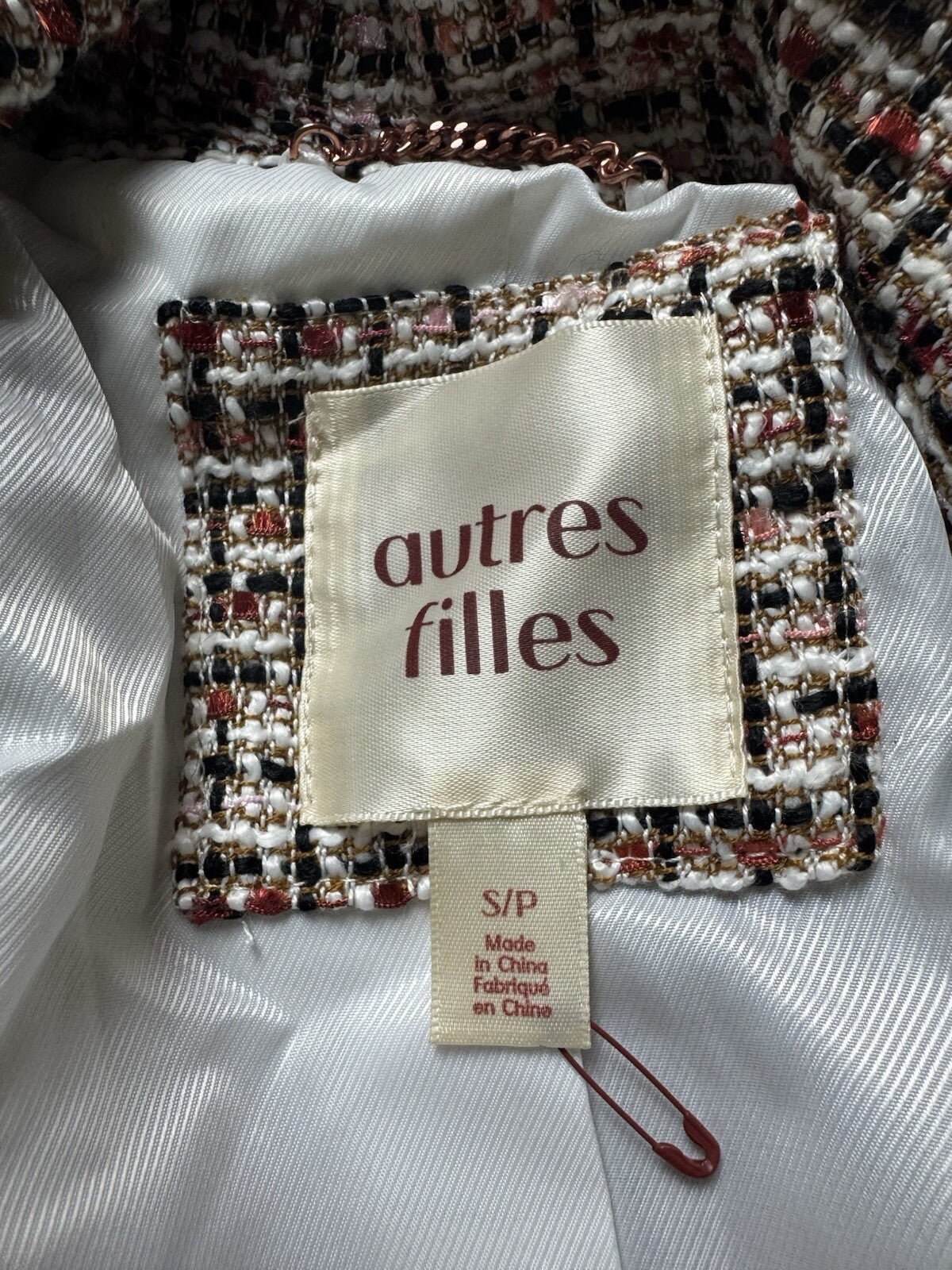 Autres Filles Women’s Tweed Blazer Sz S. (B.123)