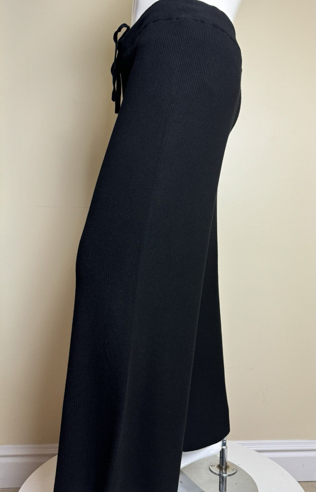 $175 Ralph Lauren Women’s Black Knit Stretch Pants Sz XL  (B.96)