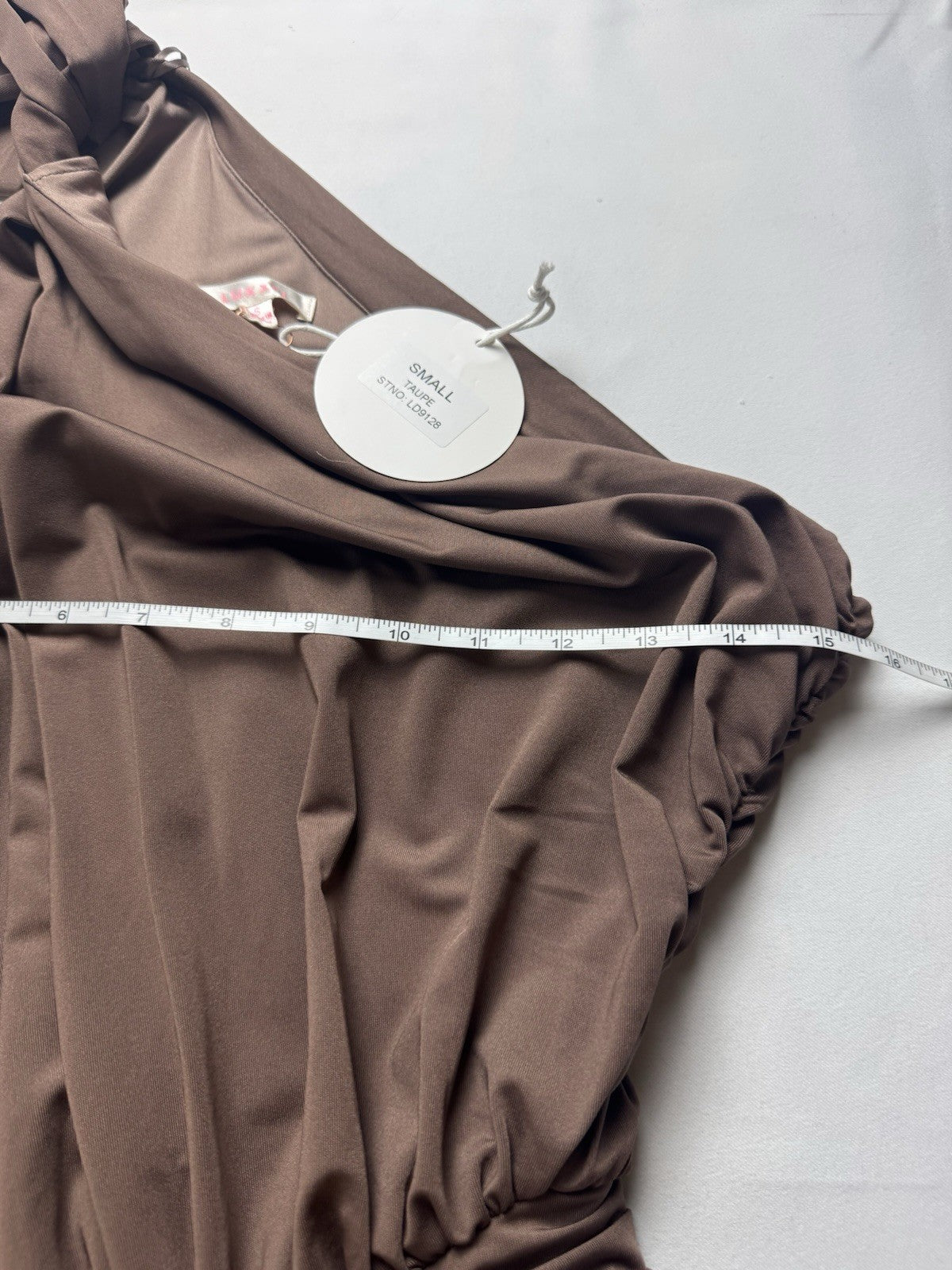 Luxxel Women’s Blouson Brown Dress Sz S.  (B.154)