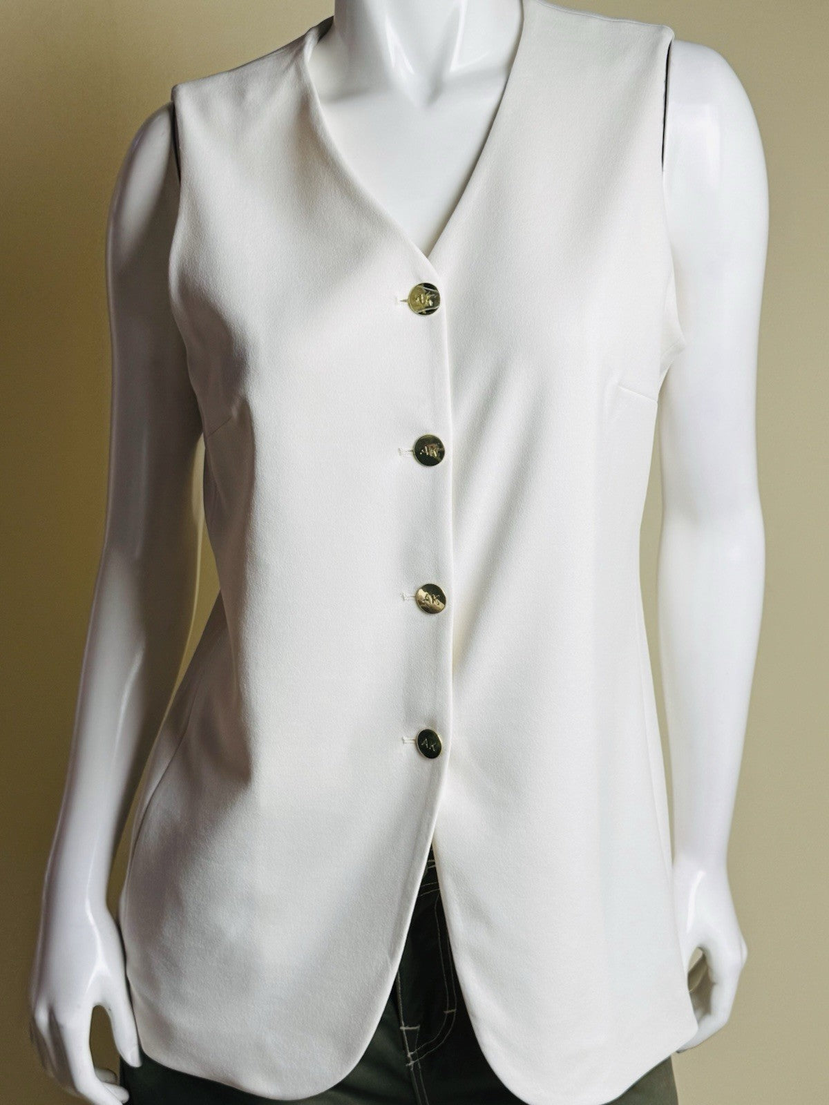 $119 Anne Klein Women's Jacket Sz M Sleeveless      (B.154)