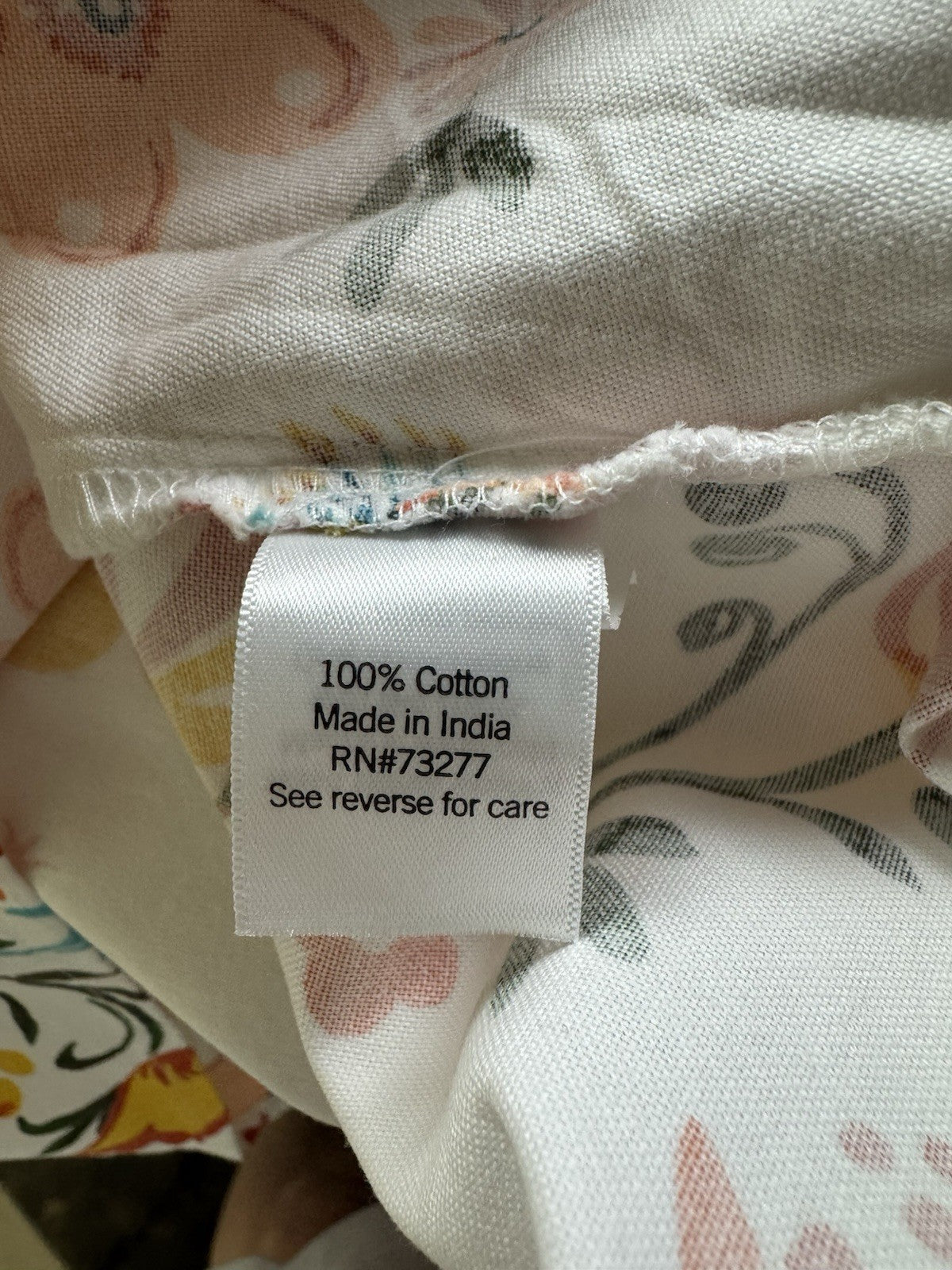 Croft & Barrow White Multi Floral Cotton Dress Sz 2X. (B.169/1)