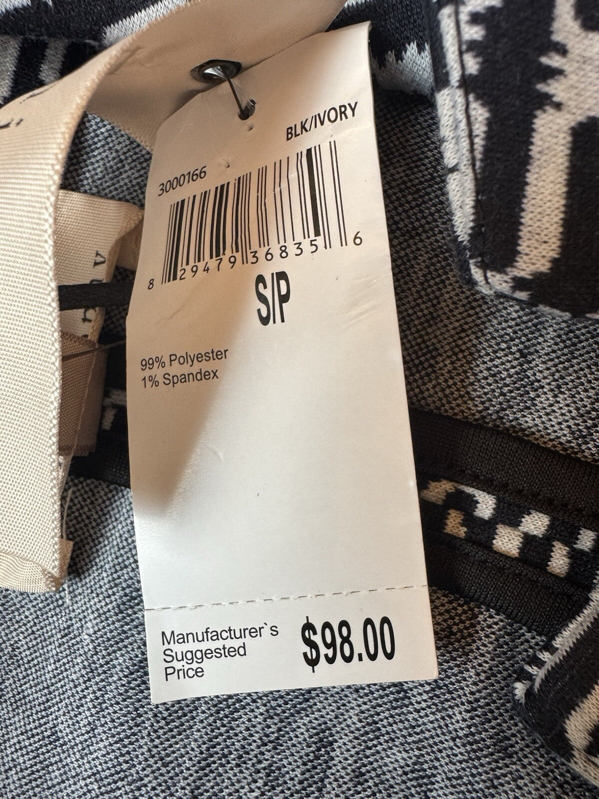 $98 PHILOSOPHY Women’s Black White Pea Coat Size S. . (B.95)