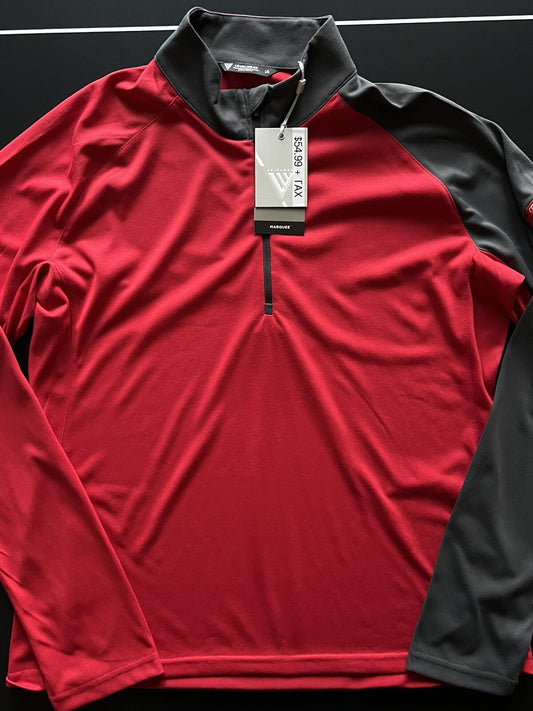 LevelWear Golf Women’s SweatShirt Sz L Red w/Gray