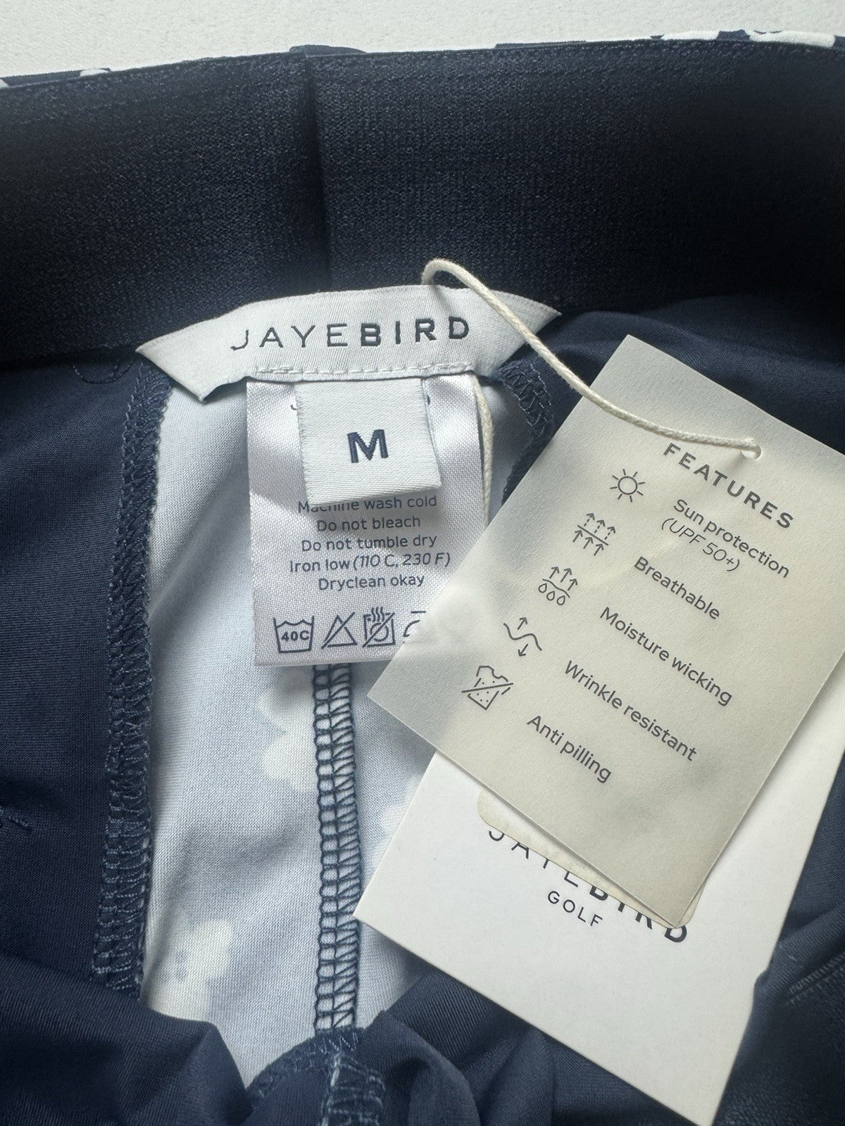 Jayebird Women’s Golf Robbie Pant Navy/White Floral Sz M.   (B.158)