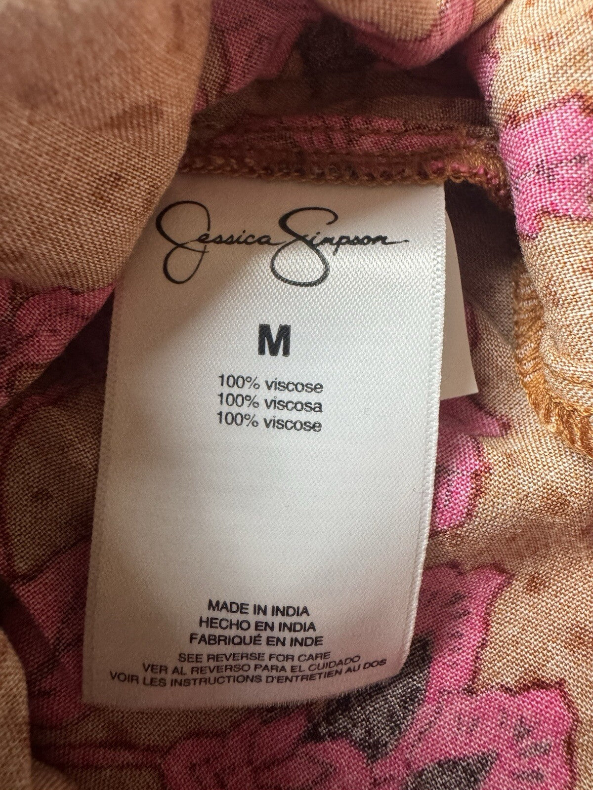 $99 JESSICA SIMPSON Reina Dress Women Size M Floral (B.133)