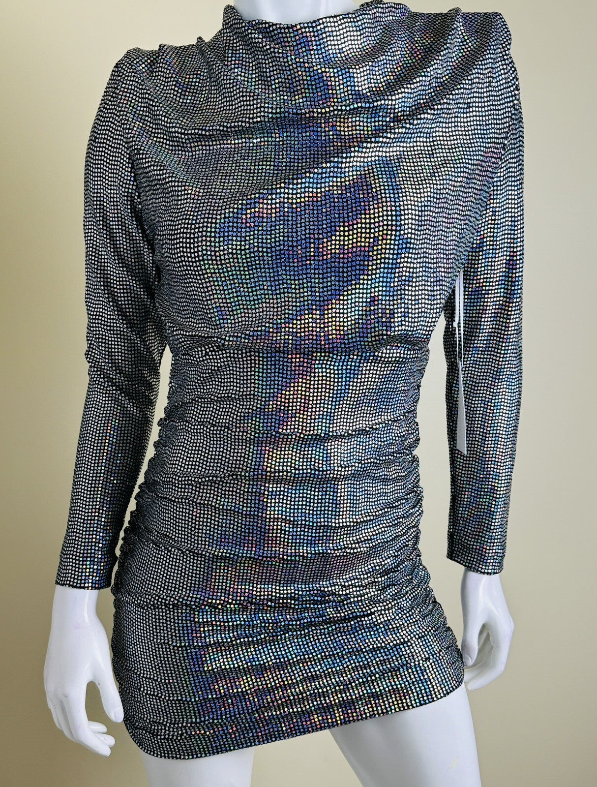 Rose Velvet Women’s Silver Sequins Sz S  (71)