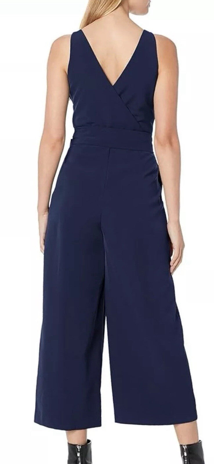 $128 Sam Edelman Jumpsuit Women’s Sz 2 Belt Pockets (B.86)