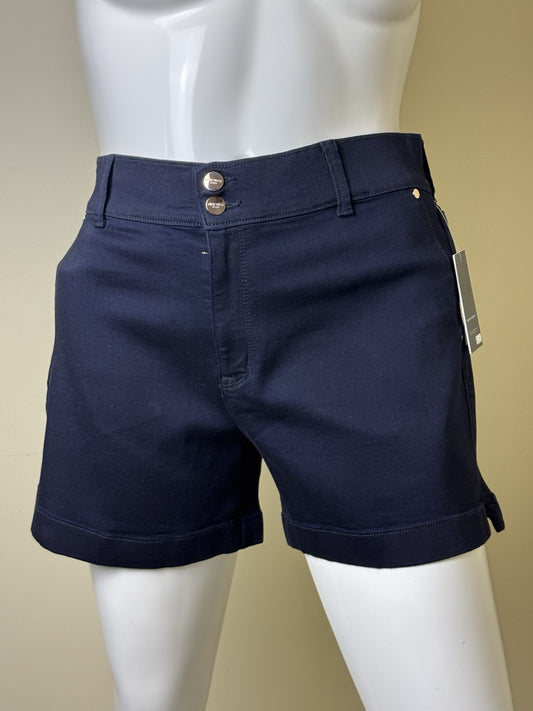 $69 NINE WEST High Waisted Belted Woven Shorts - Size 16. (B.151)