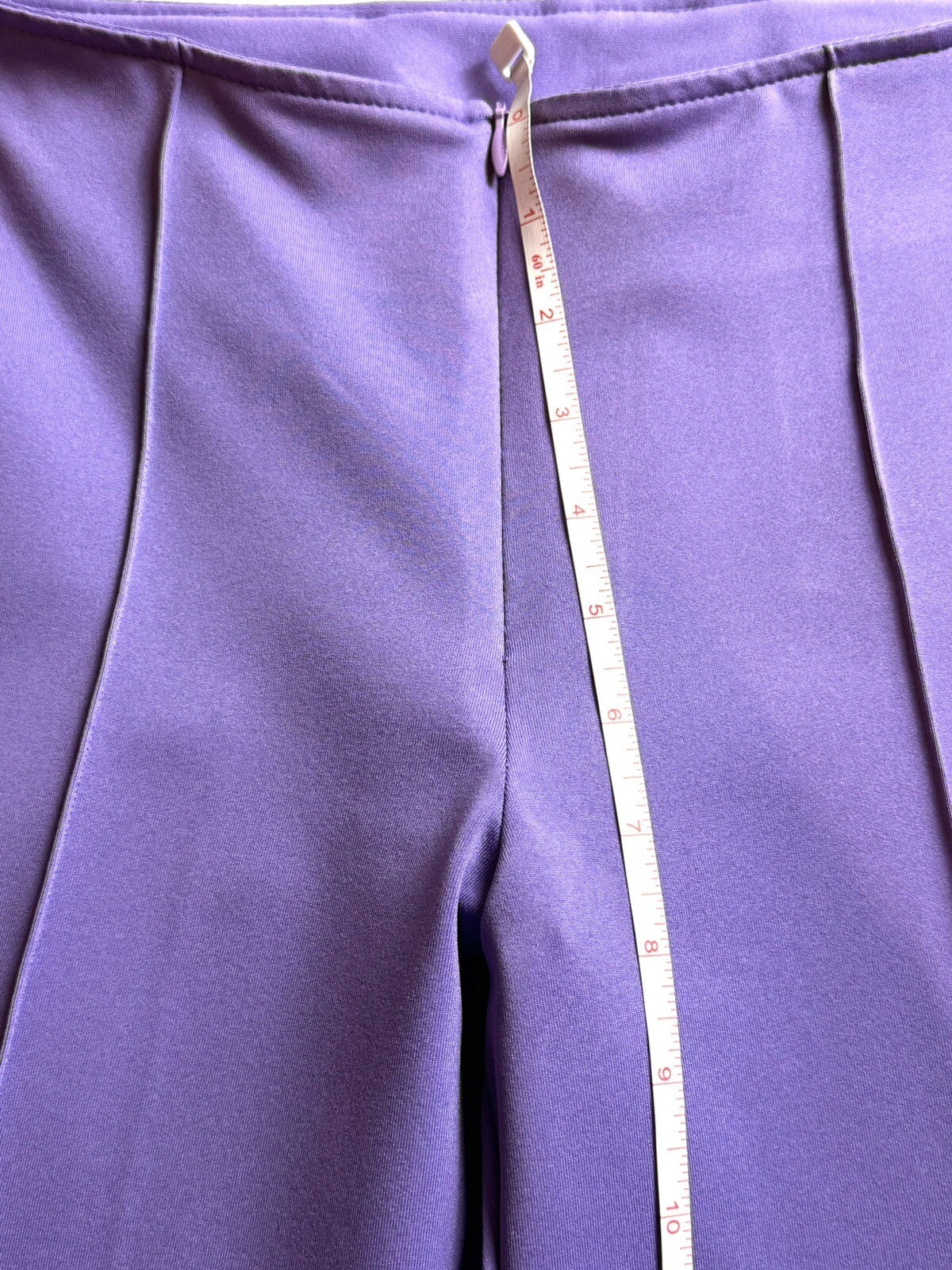 Kevan Hall Beth Depass Purple Zip Golf Pants SZ 4 (74)