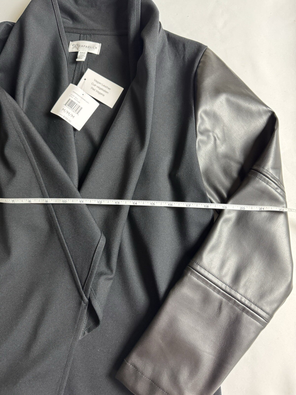 $139 Rafaella Woman’s Black Cardigan Sz M  (B.125)