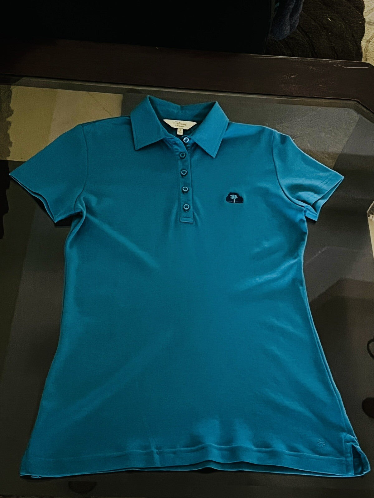 Clover MountainTop Women's Golf Polo Green Shirt Sz S    (16)