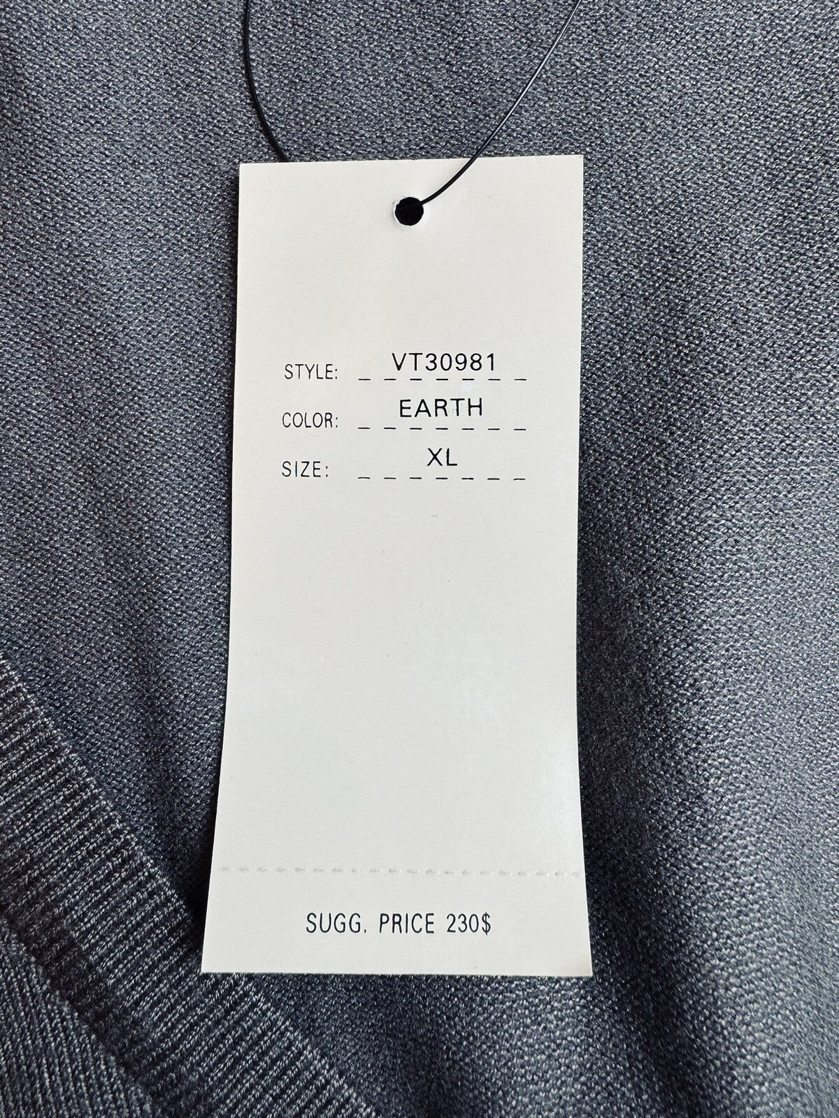 $230 Vertigo Paris Women’s Charcoal Gray Vest Size XL.     (B.68))