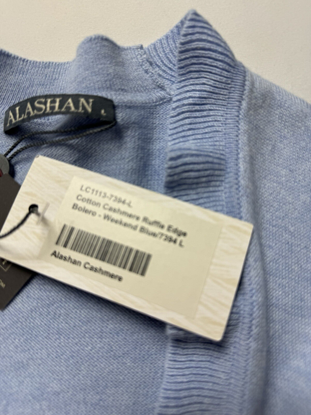 Alashan Cashmere Women’s Blue Cardigan Size L.   (B.120)
